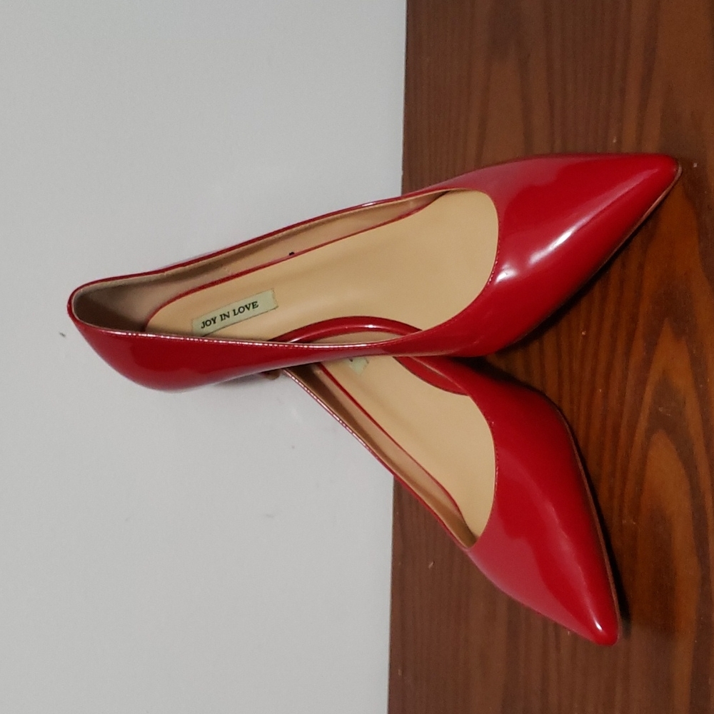 Red Patent Pumps 2" heel